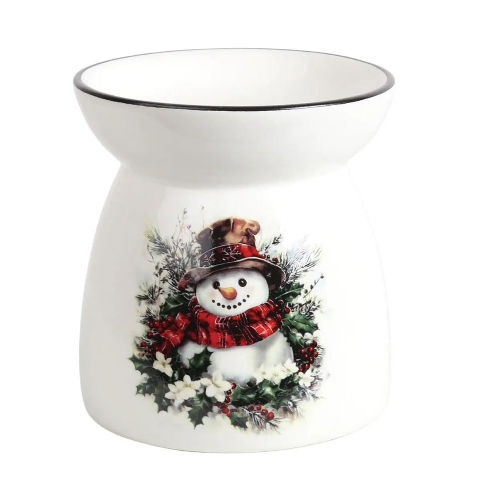 Aroma Christmas Snowman Ceramic Wax Melt Warmer £4.94
